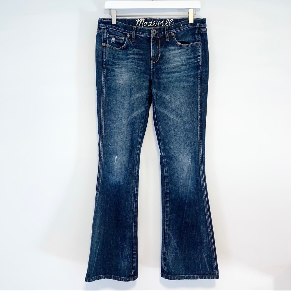 Madewell distressed bootcut jeans